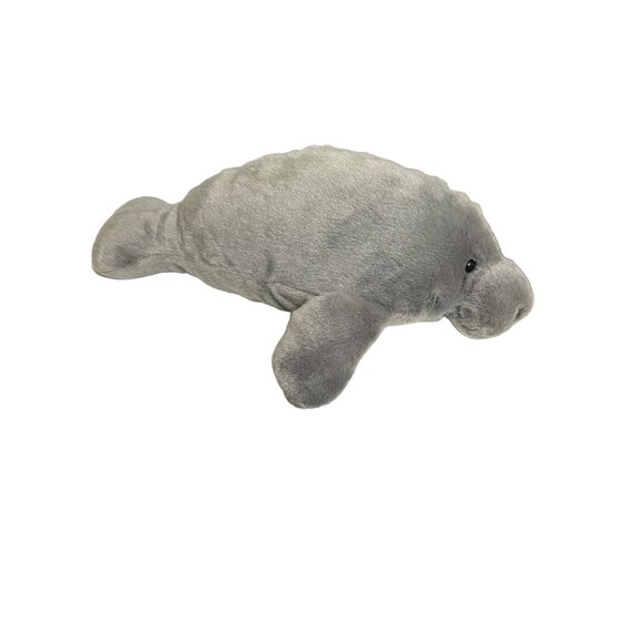 Douglas Manatee Plush Stuffed Animal Toy‎ Acrylic Eyes Soft - Picture 1 of 5